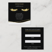 Luxury Lash Technician Appointment Card 予約カード (正面/裏面)