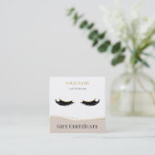 Luxury Lash Technician Gift Certificate Card ロイヤリティカード (スタンド正面)