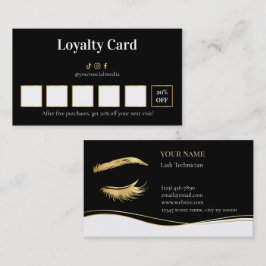 Luxury Lash Technician Loyalty Card ロイヤリティカード