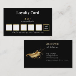 Luxury Lash Technician Loyalty Card ロイヤリティカード