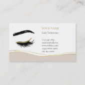 Luxury Lash Technician Loyalty Card ロイヤリティカード (裏面)
