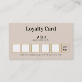 Luxury Lash Technician Loyalty Card ロイヤリティカード (正面)
