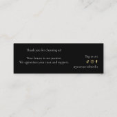 Luxury Lash Technician Thank you Card ロイヤリティカード (裏面)