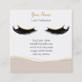 Luxury Lash Technician Thank you Card ロイヤリティカード (正面)