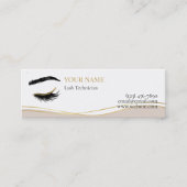 Luxury Lash Technician Thank you Card ロイヤリティカード (正面)