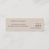 Luxury Lash Technician Thank you Card ロイヤリティカード (裏面)