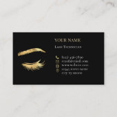 Luxury Lashes Before care Appointment Card 予約カード (正面)