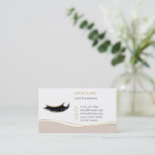 Luxury Lashes Before care Appointment Card 予約カード (スタンド正面)