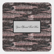 Luxury Leopard、グリッター&シャイニー抽象芸術ID。