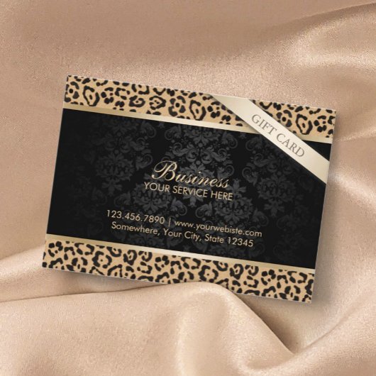 Luxury Leopard Print & Damaskギフト券 割引カード