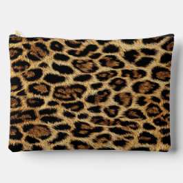 Luxury Leopard Skin Elegant Wild Animal Fur Design アクセサリーポーチ