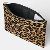 Luxury Leopard Skin Elegant Wild Animal Fur Design アクセサリーポーチ (見開き)