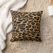 Luxury Leopard Skin Elegant Wild Animal Fur Design クッション (ブランケット)