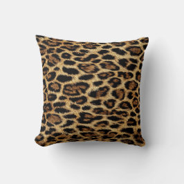 Luxury Leopard Skin Elegant Wild Animal Fur Design クッション