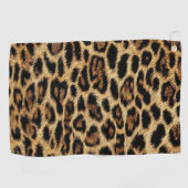 Luxury Leopard Skin Elegant Wild Animal Fur Design ゴルフタオル (横)
