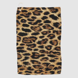 Luxury Leopard Skin Elegant Wild Animal Fur Design ゴルフタオル