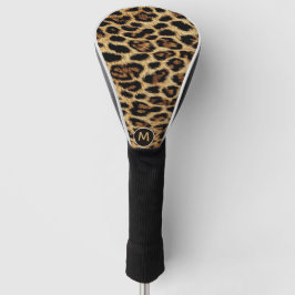 Luxury Leopard Skin Elegant Wild Animal Fur Design ゴルフヘッドカバー