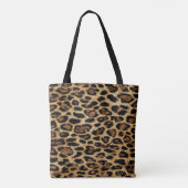 Luxury Leopard Skin Elegant Wild Animal Fur Design トートバッグ (裏面)