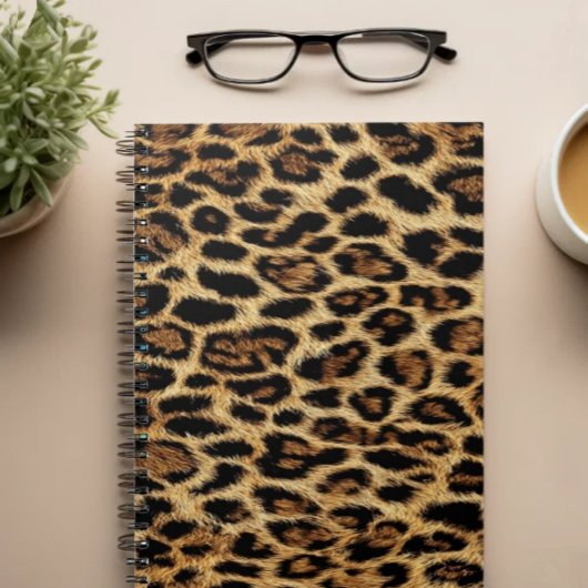 Luxury Leopard Skin Elegant Wild Animal Fur Design ノートブック