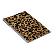 Luxury Leopard Skin Elegant Wild Animal Fur Design ノートブック (右側)