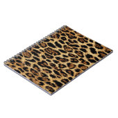 Luxury Leopard Skin Elegant Wild Animal Fur Design ノートブック (左側)