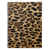 Luxury Leopard Skin Elegant Wild Animal Fur Design ノートブック (正面)