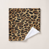 Luxury Leopard Skin Elegant Wild Animal Fur Design バスタオルセット (ウォッシュタオル)