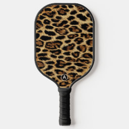 Luxury Leopard Skin Elegant Wild Animal Fur Design ピックルボールラケット