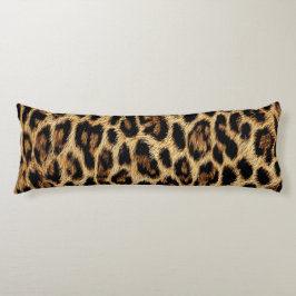 Luxury Leopard Skin Elegant Wild Animal Fur Design ボディピロー
