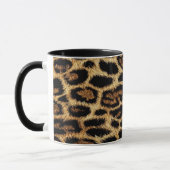 Luxury Leopard Skin Elegant Wild Animal Fur Design マグカップ (左)