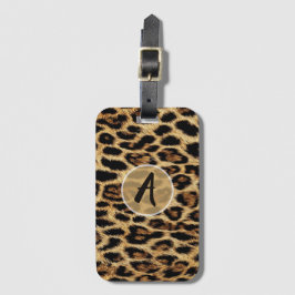 Luxury Leopard Skin Elegant Wild Animal Fur Design ラゲッジタグ