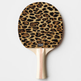 Luxury Leopard Skin Elegant Wild Animal Fur Design 卓球ラケット