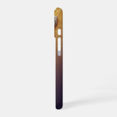 Luxury Letter J Monogram in Diamond, Pearl Gold iPhone 16ケース (左側面)