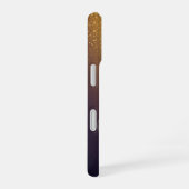 Luxury Letter J Monogram in Diamond, Pearl Gold iPhone 16ケース (右側面)