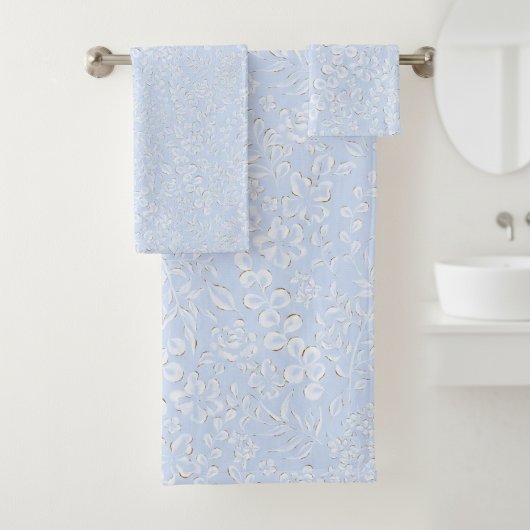 Luxury Light Blue Towel – Modern Elegance バスタオルセット