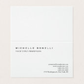 Luxury Linen Classical Plain Professional 名刺 (外部フラット)