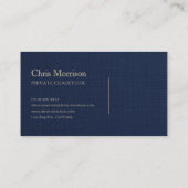 Luxury Linen Executive Transport Navy Blue 名刺 (裏面)