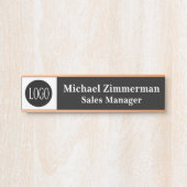 Luxury Logo Office Door Sign サインプレート (正面)