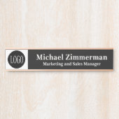 Luxury Long Name Logo Office Door Sign サインプレート (正面)