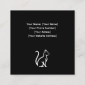 Luxury Maine Coon Cattery Photo Business Card スクエア名刺 (裏面)