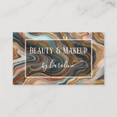 Luxury Marble Makeup Artist & Hair Stylist 名刺 (正面)