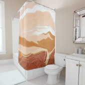 Luxury marble texture background design. Liquid ma シャワーカーテン (インサイチュ)