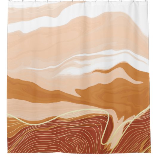 Luxury marble texture background design. Liquid ma シャワーカーテン (正面)