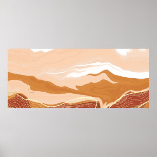 Luxury marble texture background design. Liquid ma ポスター