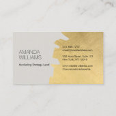 Luxury Marketing Consultant Gold Logo 名刺 (裏面)