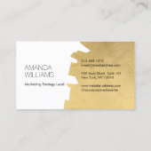 Luxury Marketing Consultant Gold Logo White 名刺 (裏面)