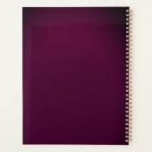 Luxury Maroon & Gold Wedding Planner Book プランナー手帳 (裏面)