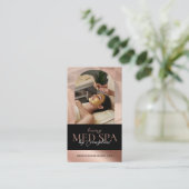 Luxury Med Spa Wellness Arch Luxe Photo Black Rose 名刺 (スタンド正面)