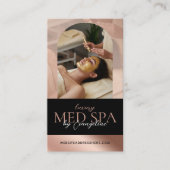 Luxury Med Spa Wellness Arch Luxe Photo Black Rose 名刺 (正面)