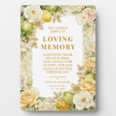 Luxury Mediterranean Lemons & Flowers Memorial フォトプラーク (正面)